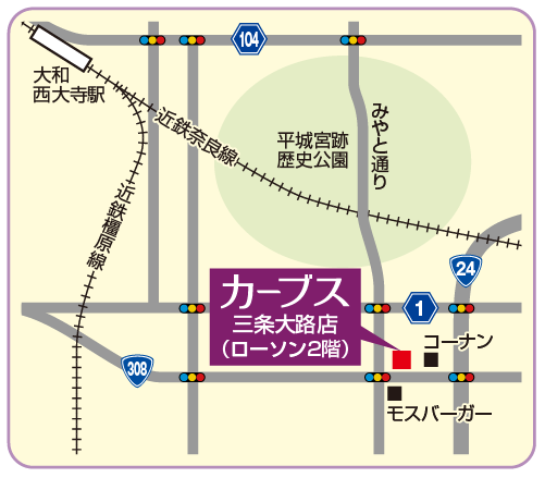 カーブス天理店の地図